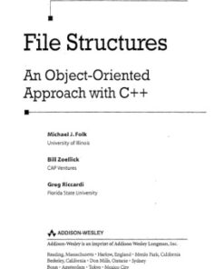 File Structures: An Object-Oriented Approach with C++ eBook