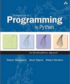 Introduction to Programming in Python: An Interdisciplinary Approach eBook