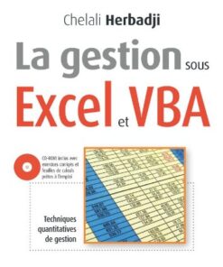 La gestion sous Excel et VBA :Techniques quantitatives de gestion. eBook