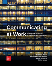 Communicating at Work 12th Edition by Ronald Adler – PDF ebook