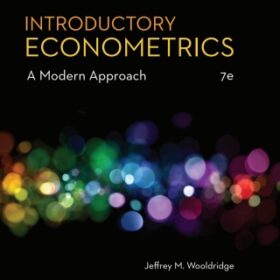 Introductory Econometrics: A Modern Approach, 7th Edition – PDF ebook