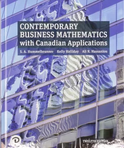 Contemporary Business Mathematics with Canadian Applications 12th Edition (PDF ebook)