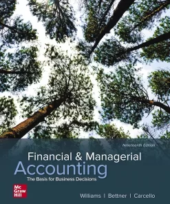 Financial & Managerial Accounting 19th Edition By Jan Williams (PDF ebook)