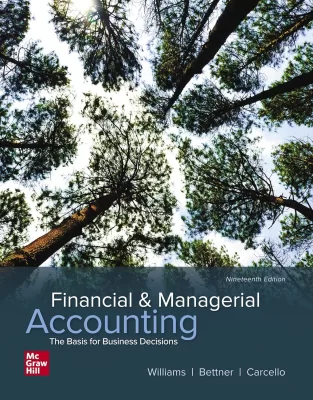Financial & Managerial Accounting 19th Edition By Jan Williams (PDF ebook)