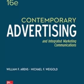 Contemporary Advertising 16th Edition By William Arens (PDF ebook)